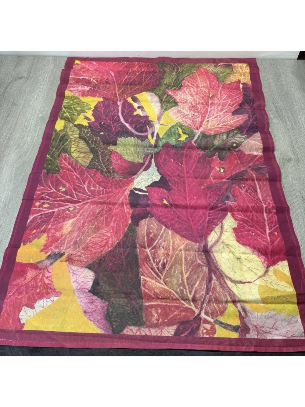 Outdoor Fall Flag Leaves Foliage Autumn Nature Seasons Home Garden Decor 28”x42”